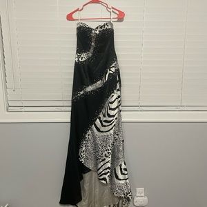 Part prom tube dress